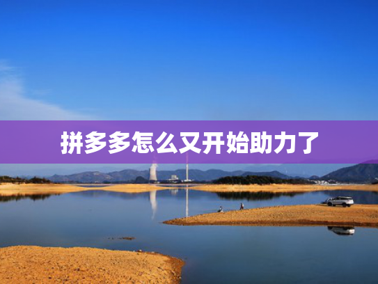 拼多多怎么又开始助力了
