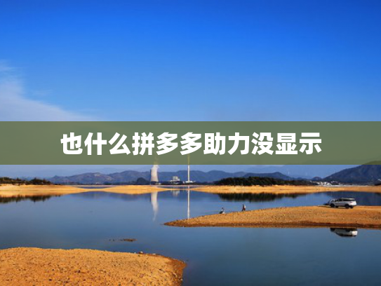 也什么拼多多助力没显示