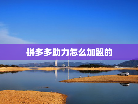 拼多多助力怎么加盟的
