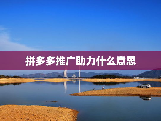 拼多多推广助力什么意思