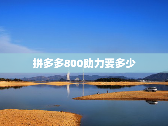 拼多多800助力要多少
