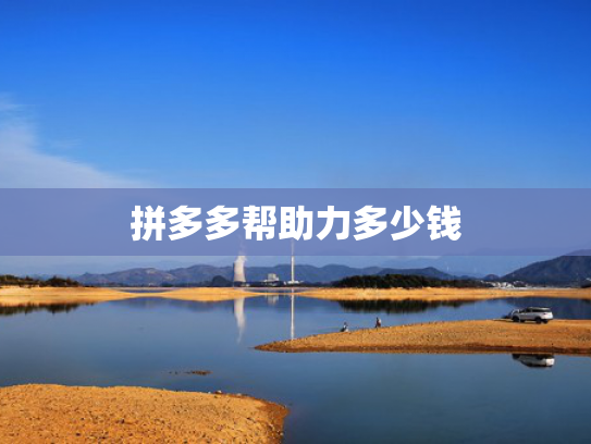 拼多多帮助力多少钱