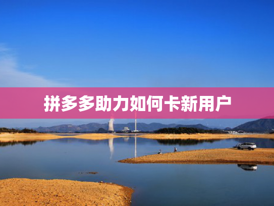 拼多多助力如何卡新用户