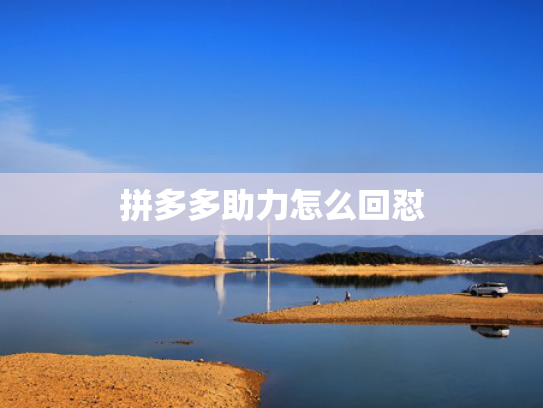 拼多多助力怎么回怼