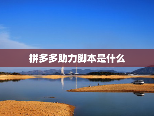 拼多多助力脚本是什么