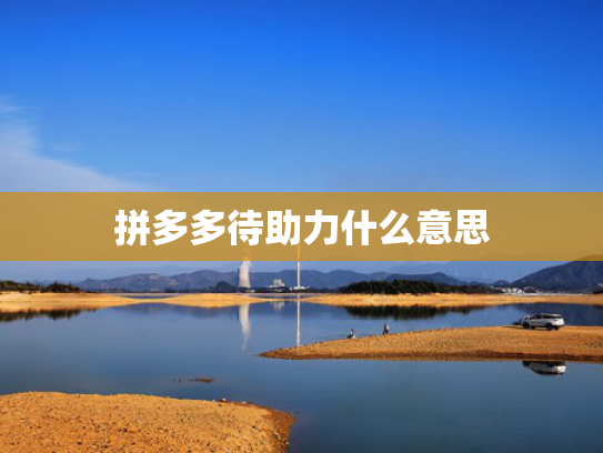 拼多多待助力什么意思