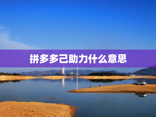 拼多多己助力什么意思