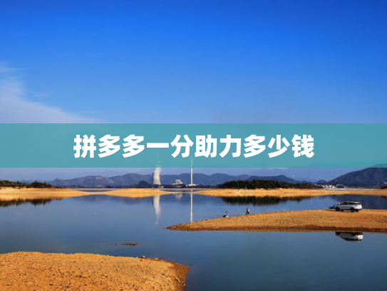 拼多多一分助力多少钱